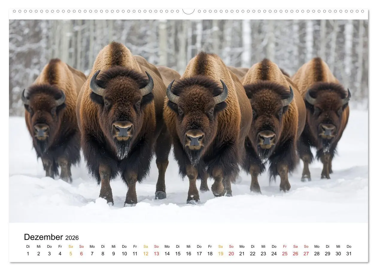 Bild: 9783457310953 | Büffel - Ikonen der Wildnis (hochwertiger Premium Wandkalender 2026...