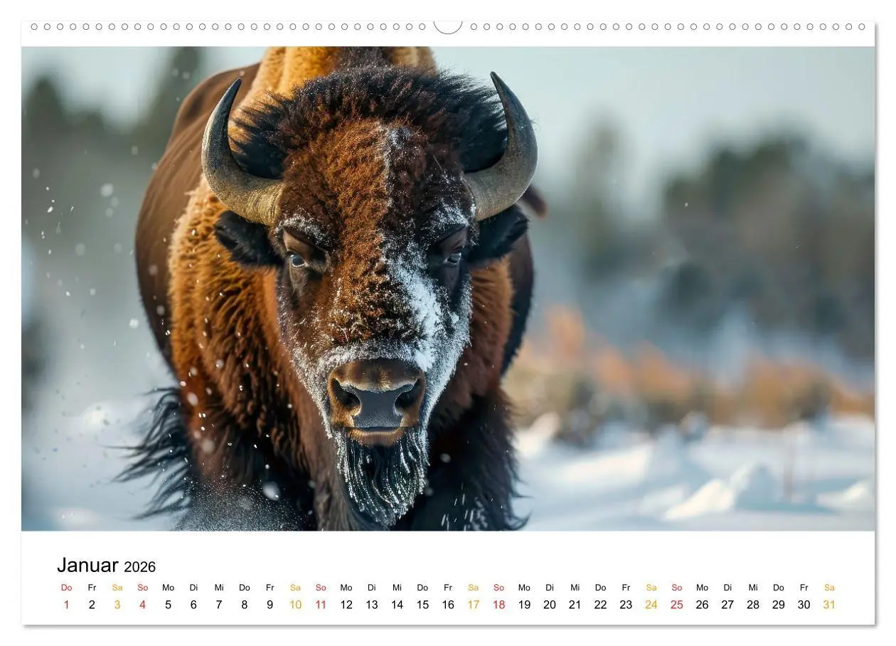 Bild: 9783457310953 | Büffel - Ikonen der Wildnis (hochwertiger Premium Wandkalender 2026...