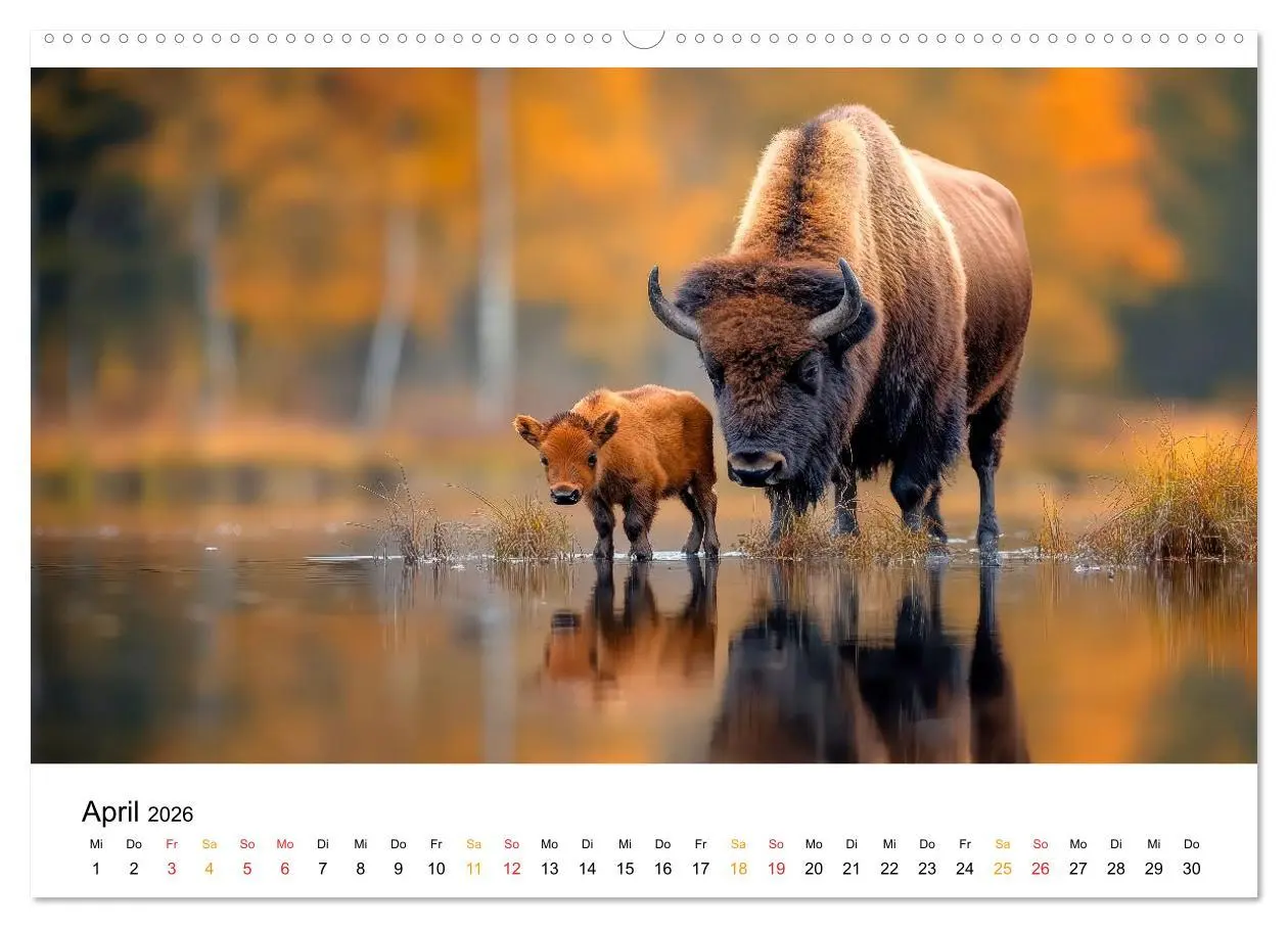 Bild: 9783457310953 | Büffel - Ikonen der Wildnis (hochwertiger Premium Wandkalender 2026...