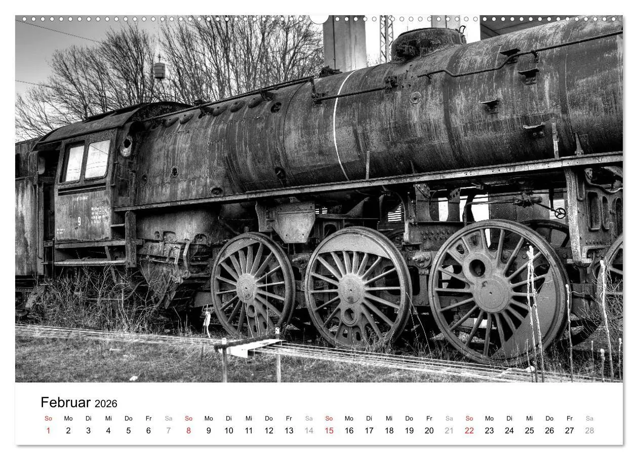 Bild: 9783457860953 | Unter Dampf - Eisenbahnromantik in schwarz-weiß (Wandkalender 2026...