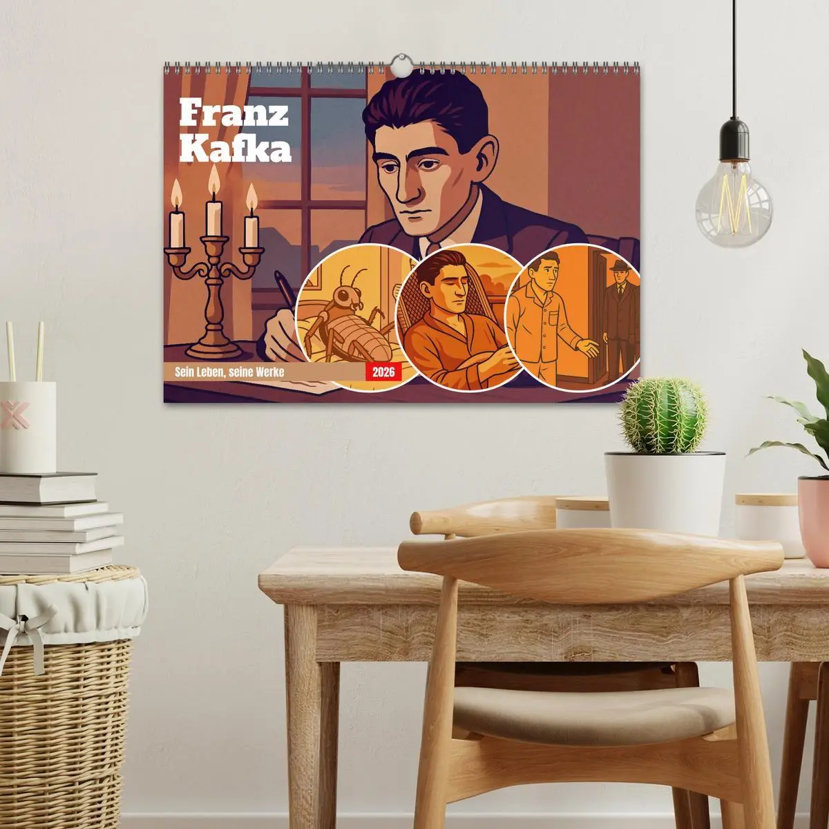 Bild: 9783516640953 | Franz Kafka (Wandkalender 2026 DIN A3 quer), CALVENDO Monatskalender