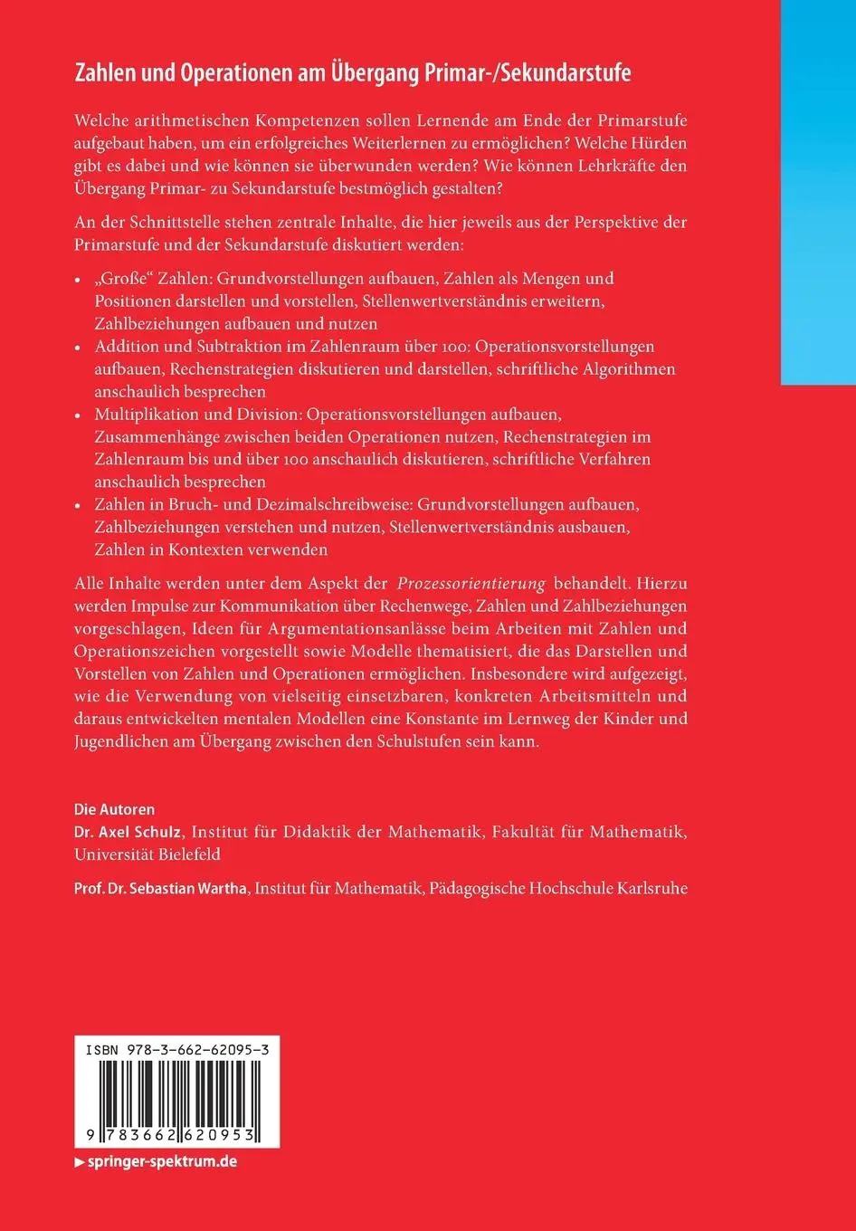 Rückseite: 9783662620953 | Zahlen und Operationen am Übergang Primar-/Sekundarstufe | Taschenbuch