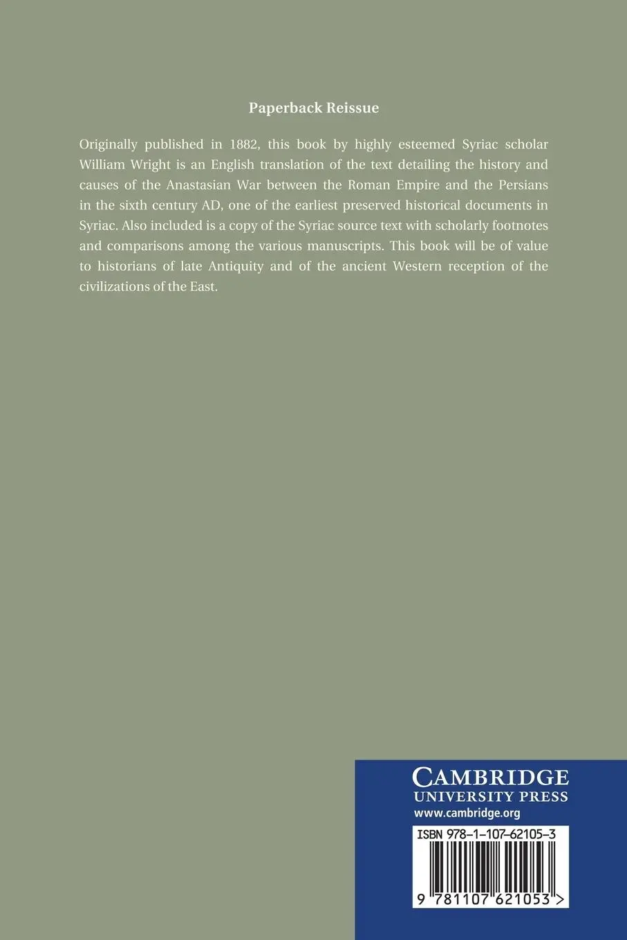 Rückseite: 9781107621053 | The Chronicle of Joshua the Stylite | Taschenbuch | Englisch | 2013