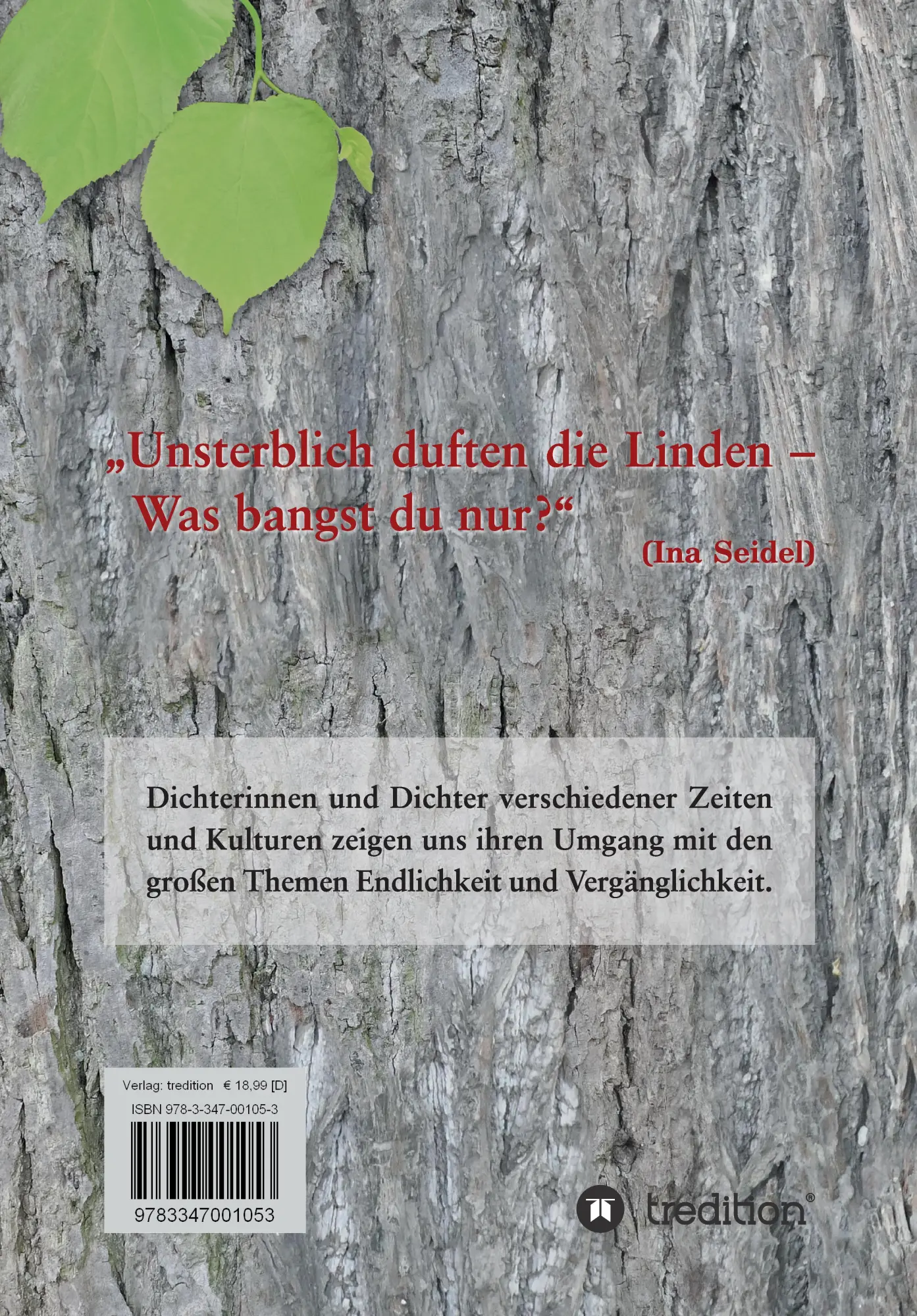 Rückseite: 9783347001053 | Endlichkeit und Vergänglichkeit | Eine Lyrik-Anthologie | Buch | 2022