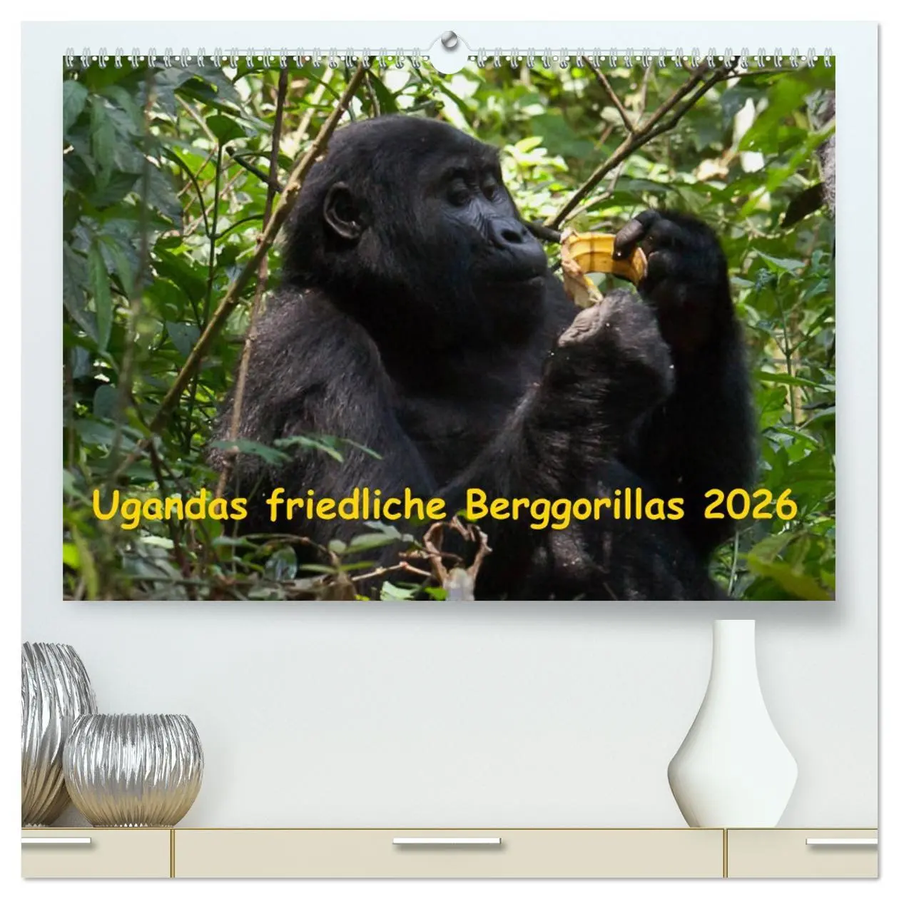 Cover: 9783457751053 | Ugandas friedliche Berggorillas (hochwertiger Premium Wandkalender...