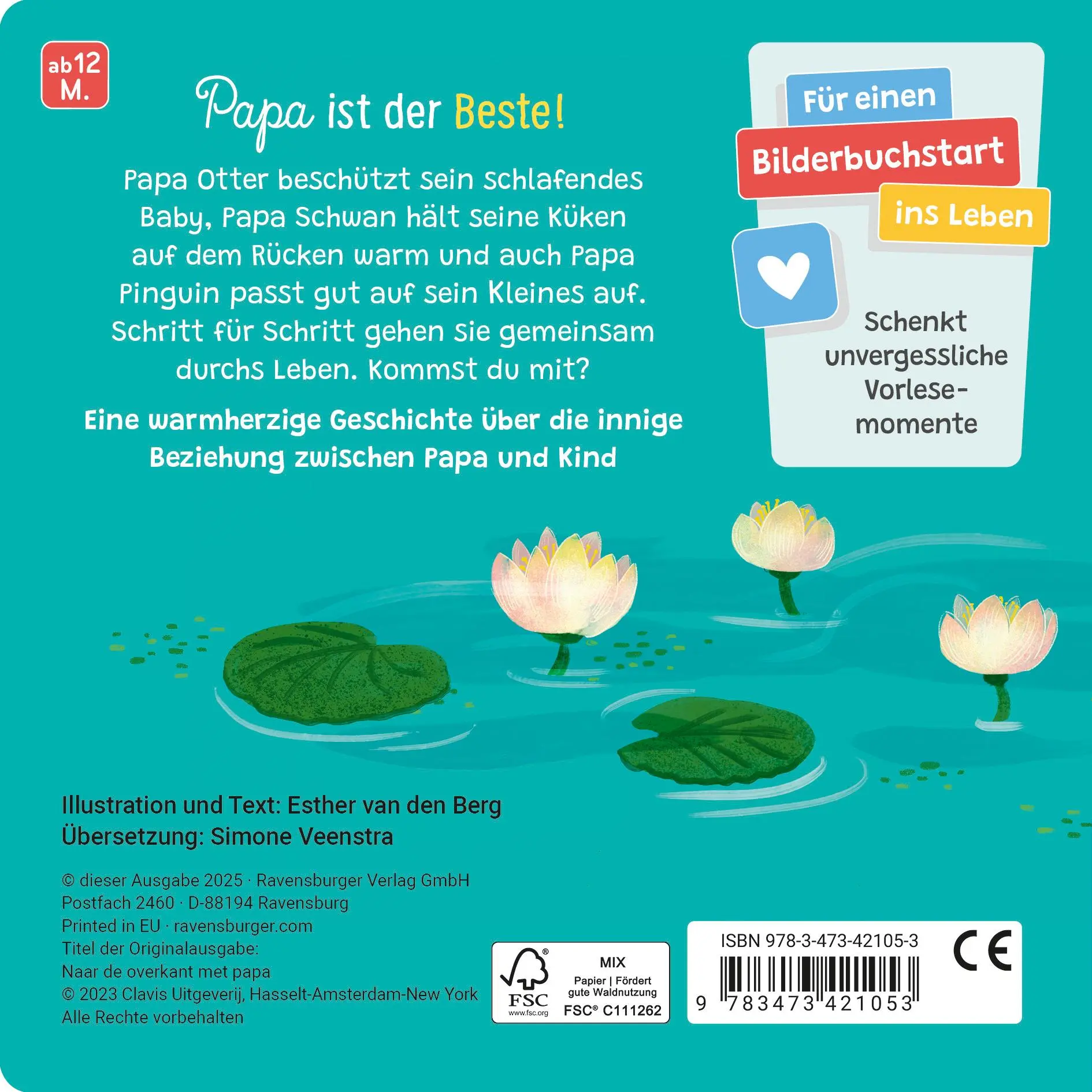 Rückseite: 9783473421053 | Papa ist immer für mich da | Esther Van Den Berg | Buch | 22 S. | 2025
