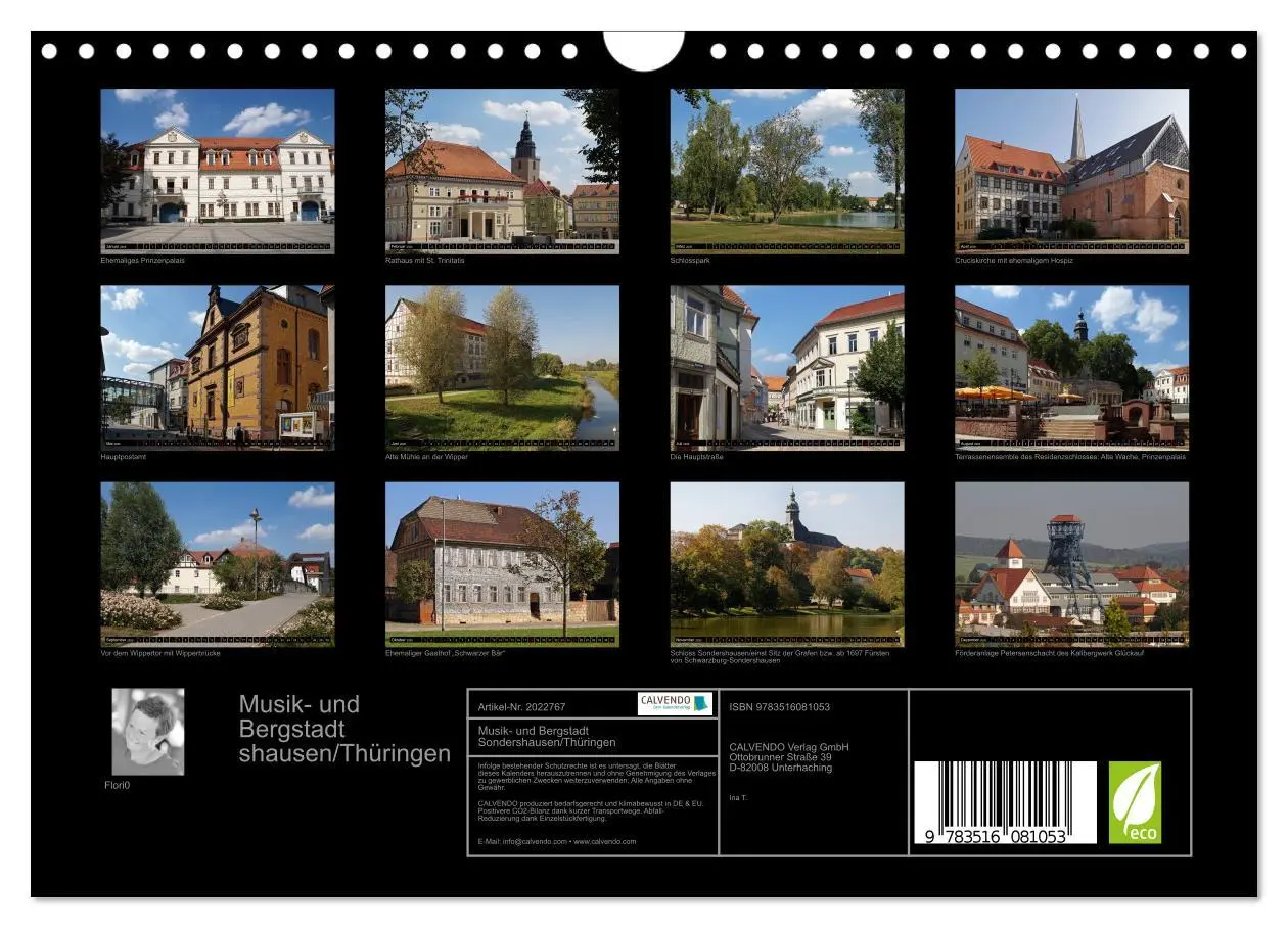 Bild: 9783516081053 | Musik- und Bergstadt Sondershausen/Thüringen (Wandkalender 2026 DIN...