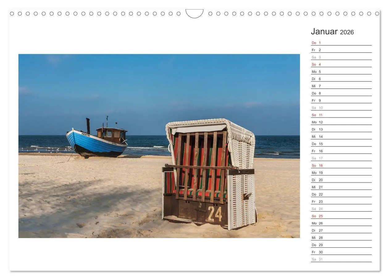 Bild: 9783516221053 | Zeit für Erholung - Insel Usedom / Geburtstagskalender...