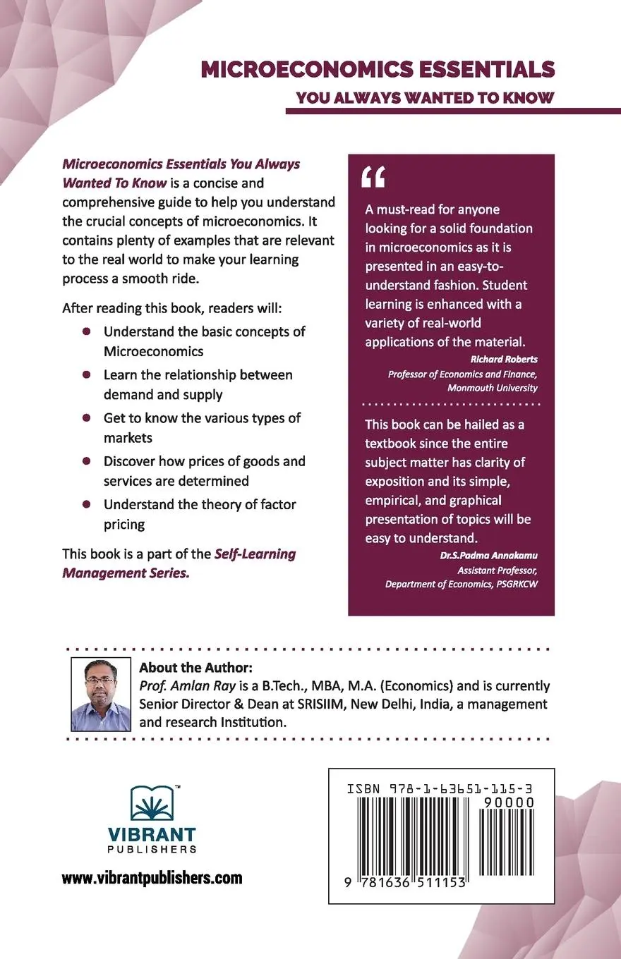Rückseite: 9781636511153 | Microeconomics Essentials You Always Wanted To Know | Ray (u. a.)