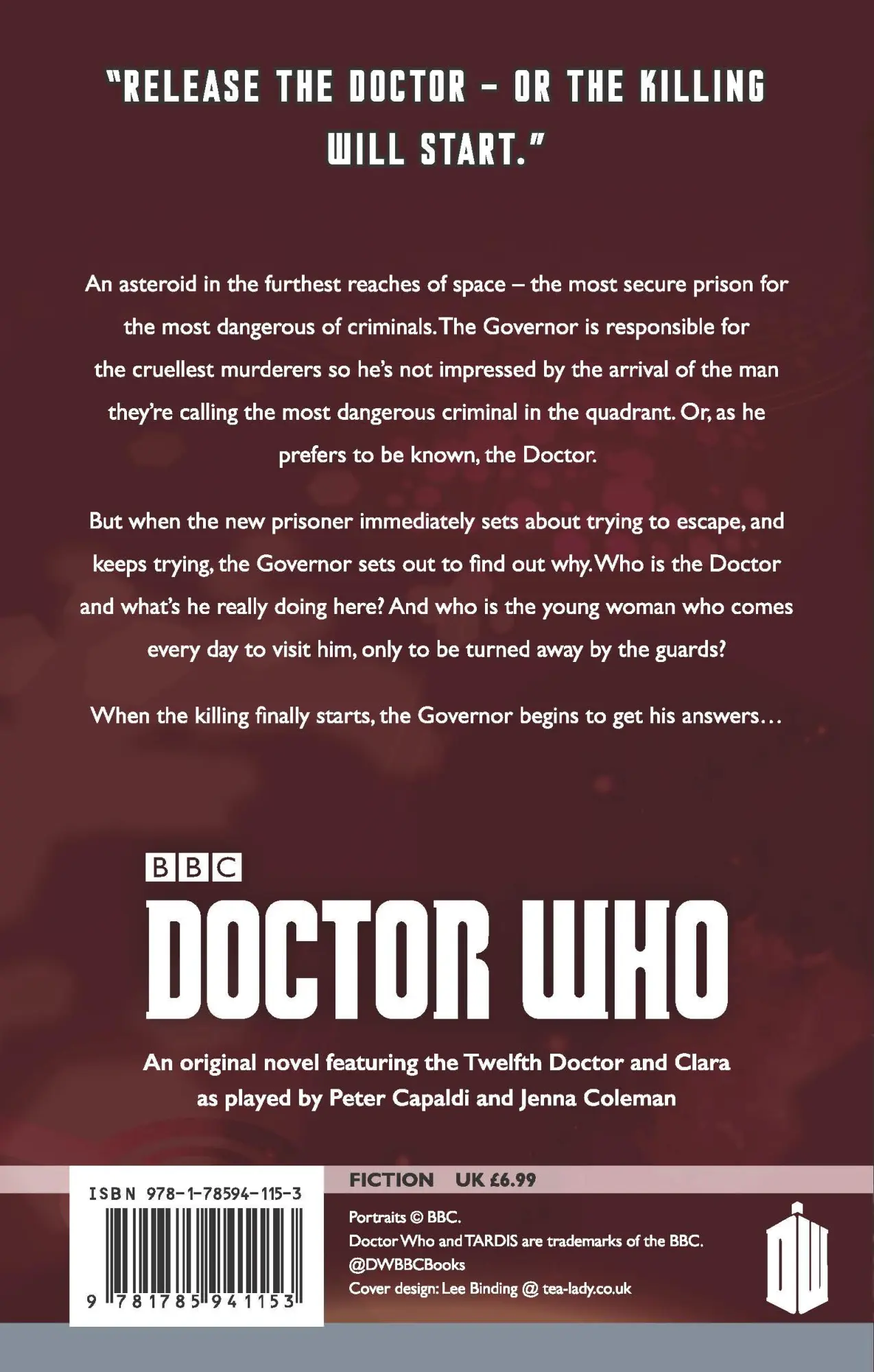 Rückseite: 9781785941153 | Doctor Who | The Blood Cell (12th Doctor | James Goss | Taschenbuch