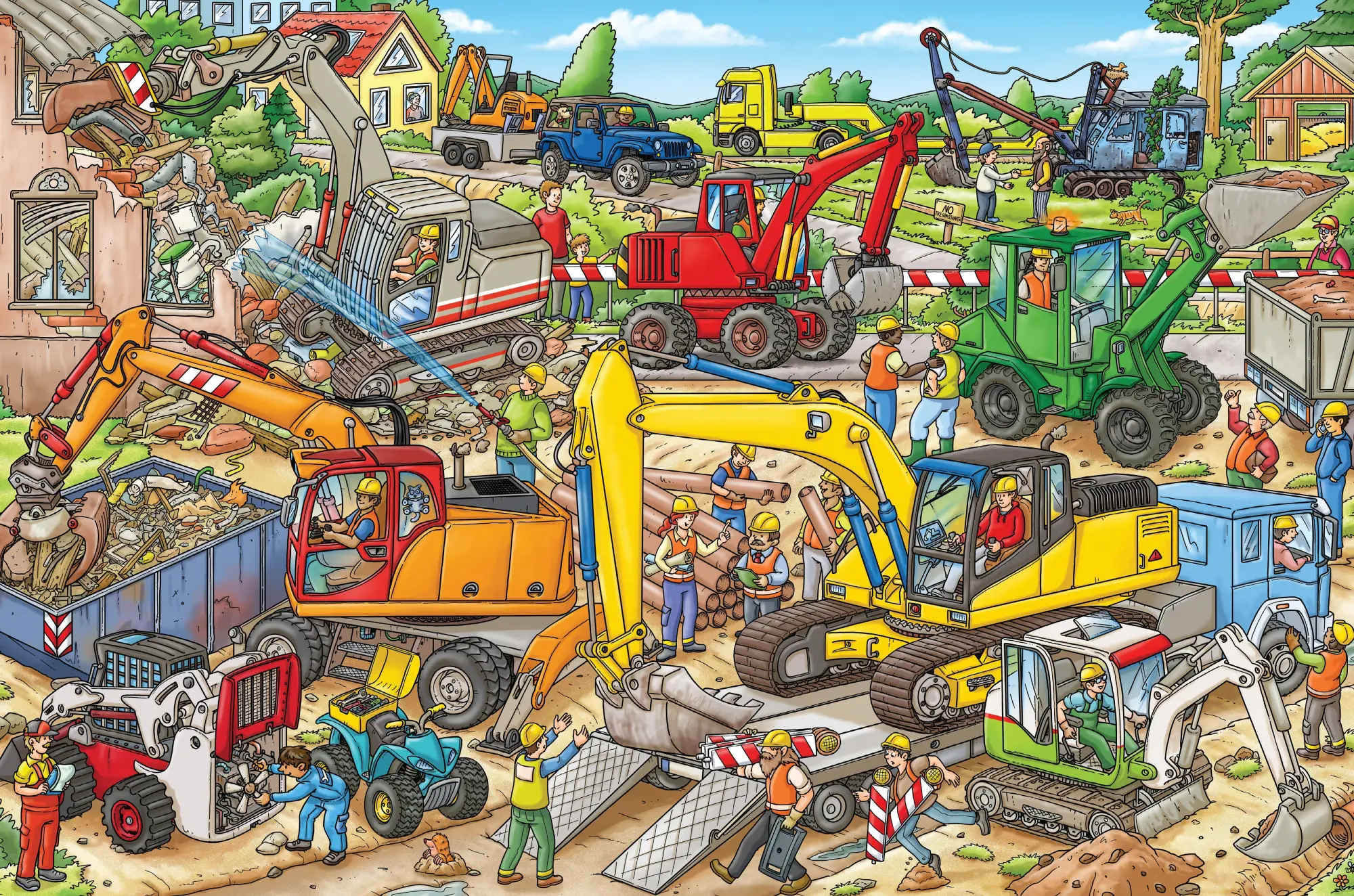 Bild: 9781891011153 | My Big Wimmelbook(r) - Diggers at Work! | Max Walther | Buch | 2023