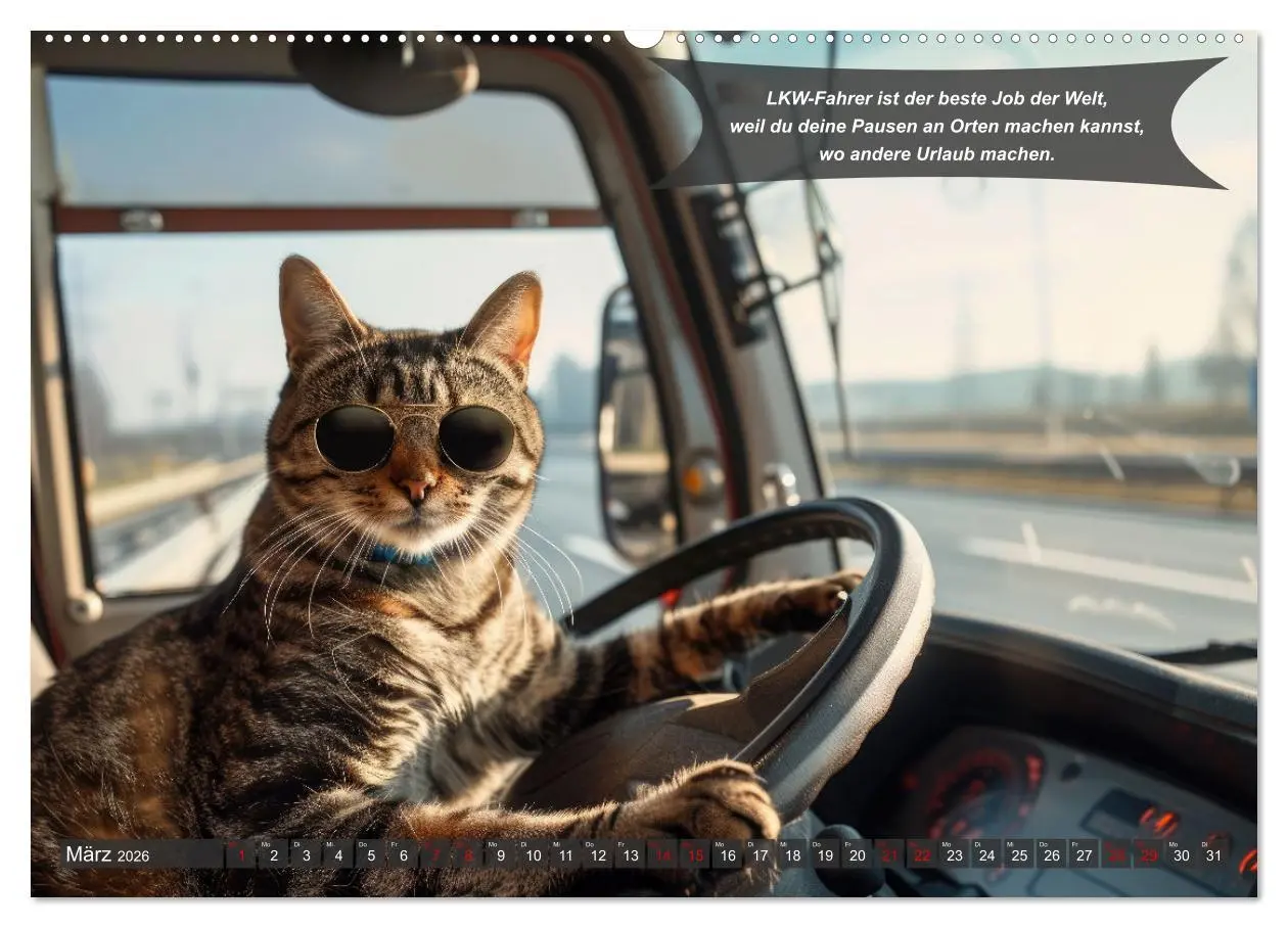 Bild: 9783457361153 | Tierisch lustige LKW-Fahrer (hochwertiger Premium Wandkalender 2026...