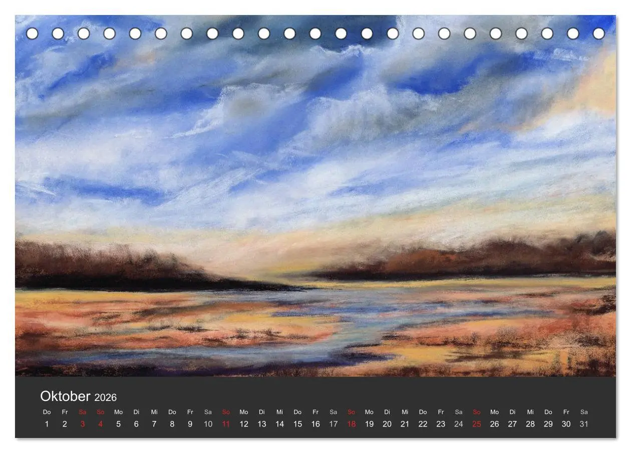 Bild: 9783516071153 | Landschaftspastelle (Tischkalender 2026 DIN A5 quer), CALVENDO...