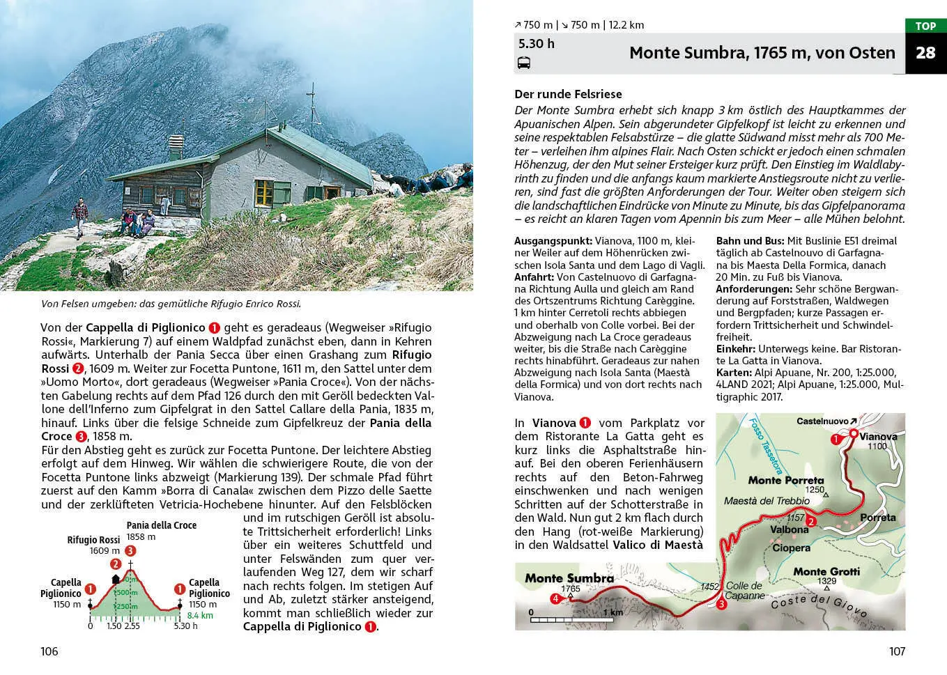 Bild: 9783763341153 | Rother Wanderführer Toskana Nord | Wolfgang Heitzmann (u. a.) | Buch