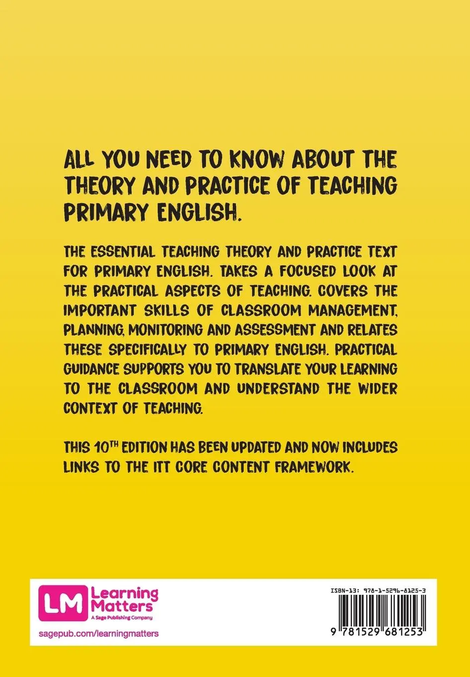 Rückseite: 9781529681253 | Primary English | Teaching Theory and Practice | Jane Medwell (u. a.)