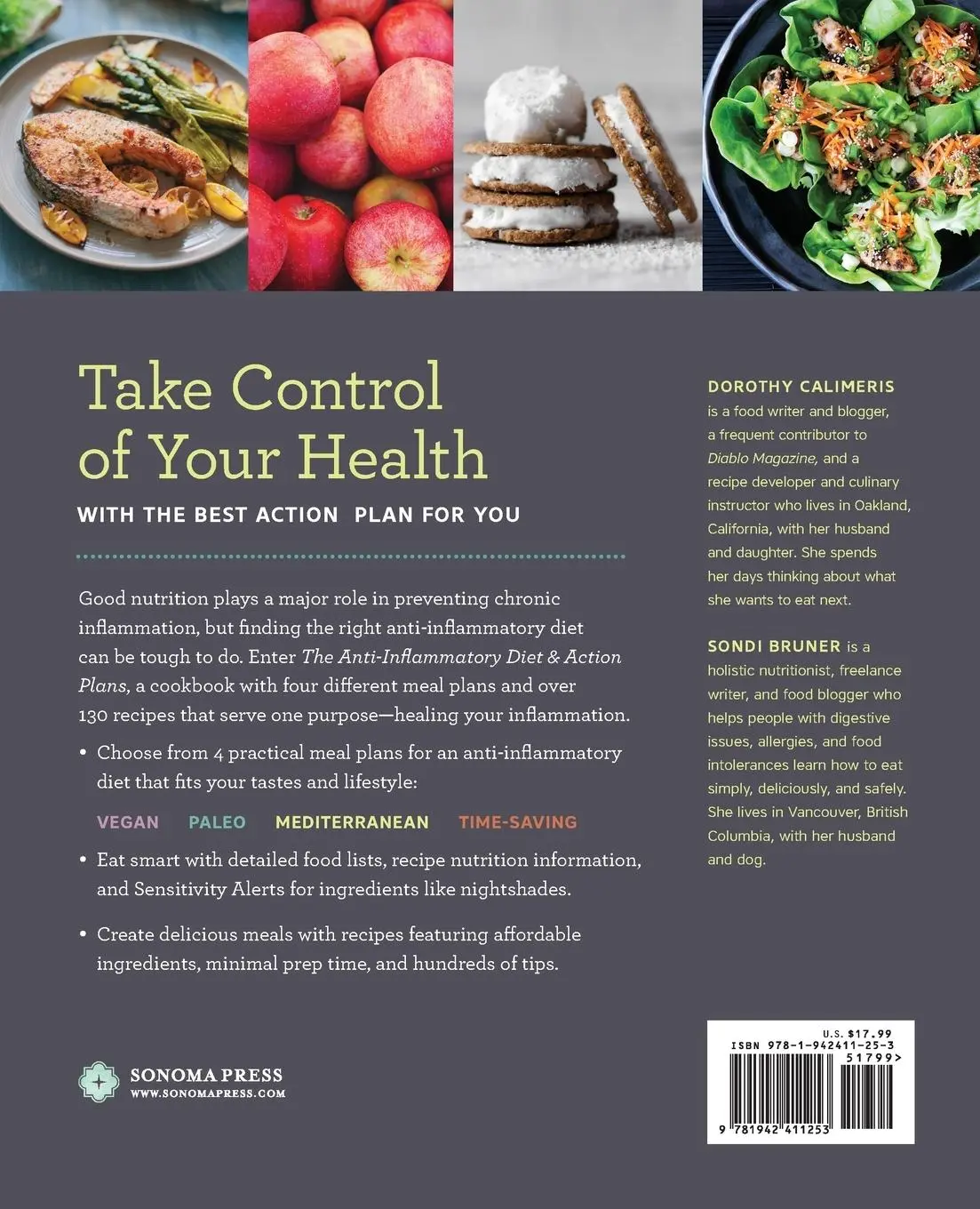 Rückseite: 9781942411253 | The Anti-Inflammatory Diet &amp; Action Plans | Dorothy Calimeris (u. a.)
