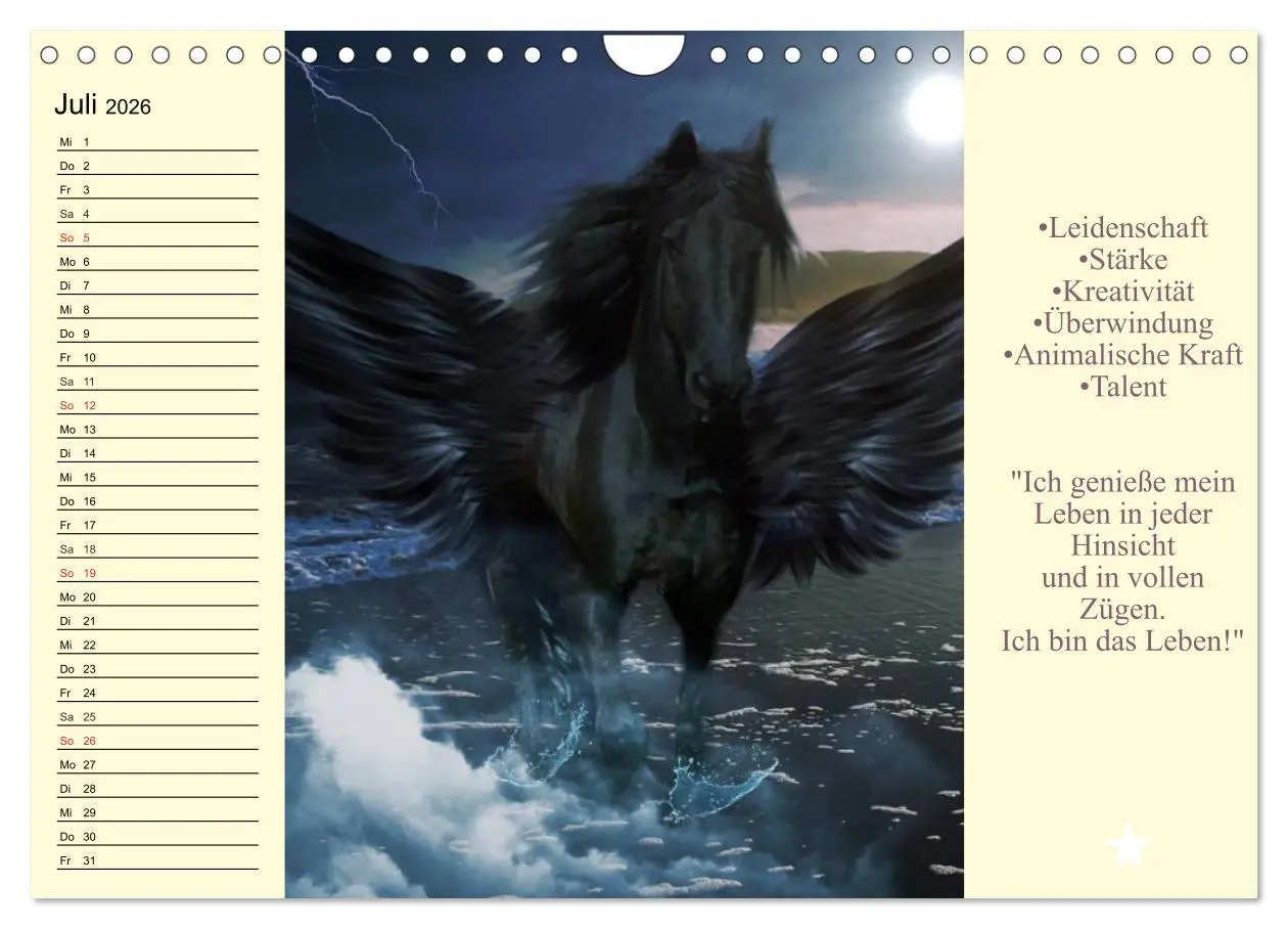 Bild: 9783457971253 | Tarot. Spirituell durch das Jahr (Wandkalender 2026 DIN A4 quer),...