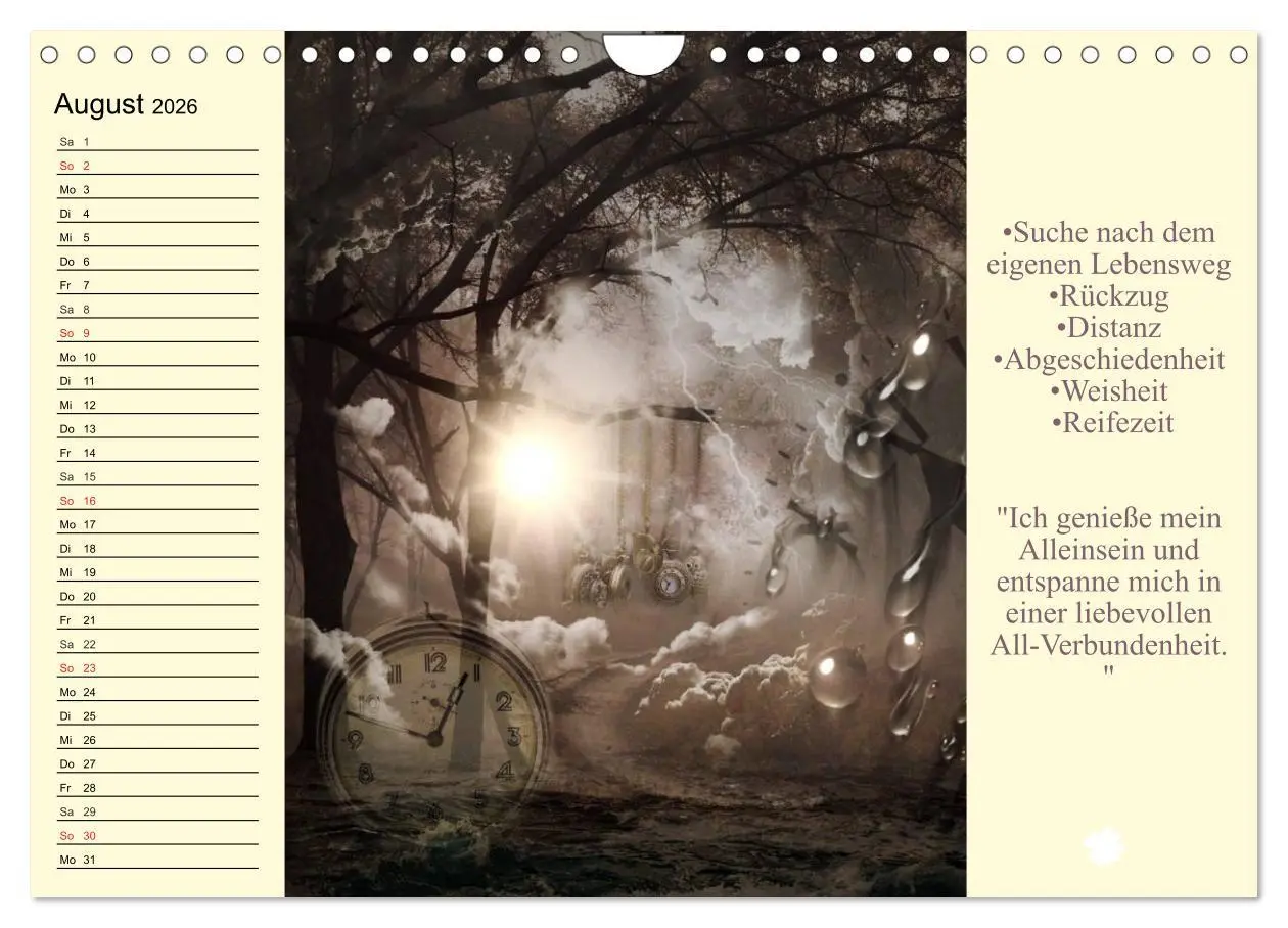 Bild: 9783457971253 | Tarot. Spirituell durch das Jahr (Wandkalender 2026 DIN A4 quer),...