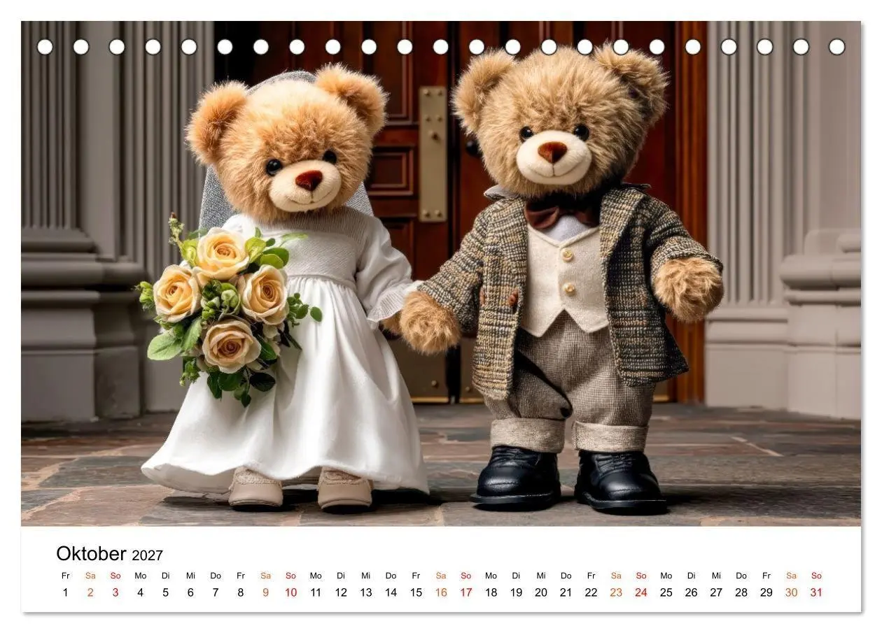 Bild: 9783516751253 | Teddybären - im Doppelpack durchs Jahr (Tischkalender 2027 DIN A5...