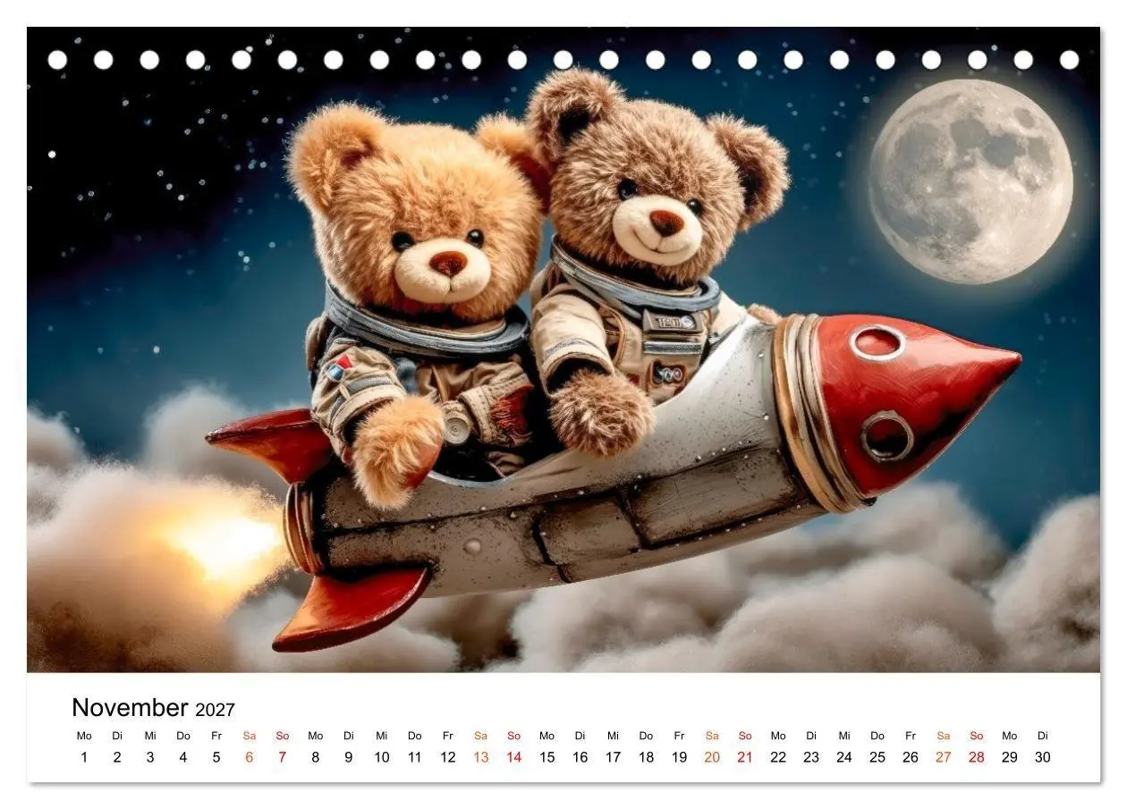 Bild: 9783516751253 | Teddybären - im Doppelpack durchs Jahr (Tischkalender 2027 DIN A5...