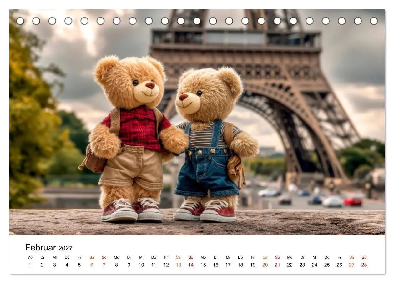 Bild: 9783516751253 | Teddybären - im Doppelpack durchs Jahr (Tischkalender 2027 DIN A5...