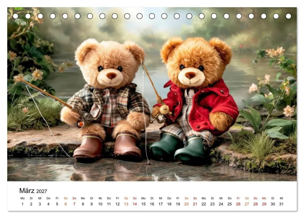 Bild: 9783516751253 | Teddybären - im Doppelpack durchs Jahr (Tischkalender 2027 DIN A5...