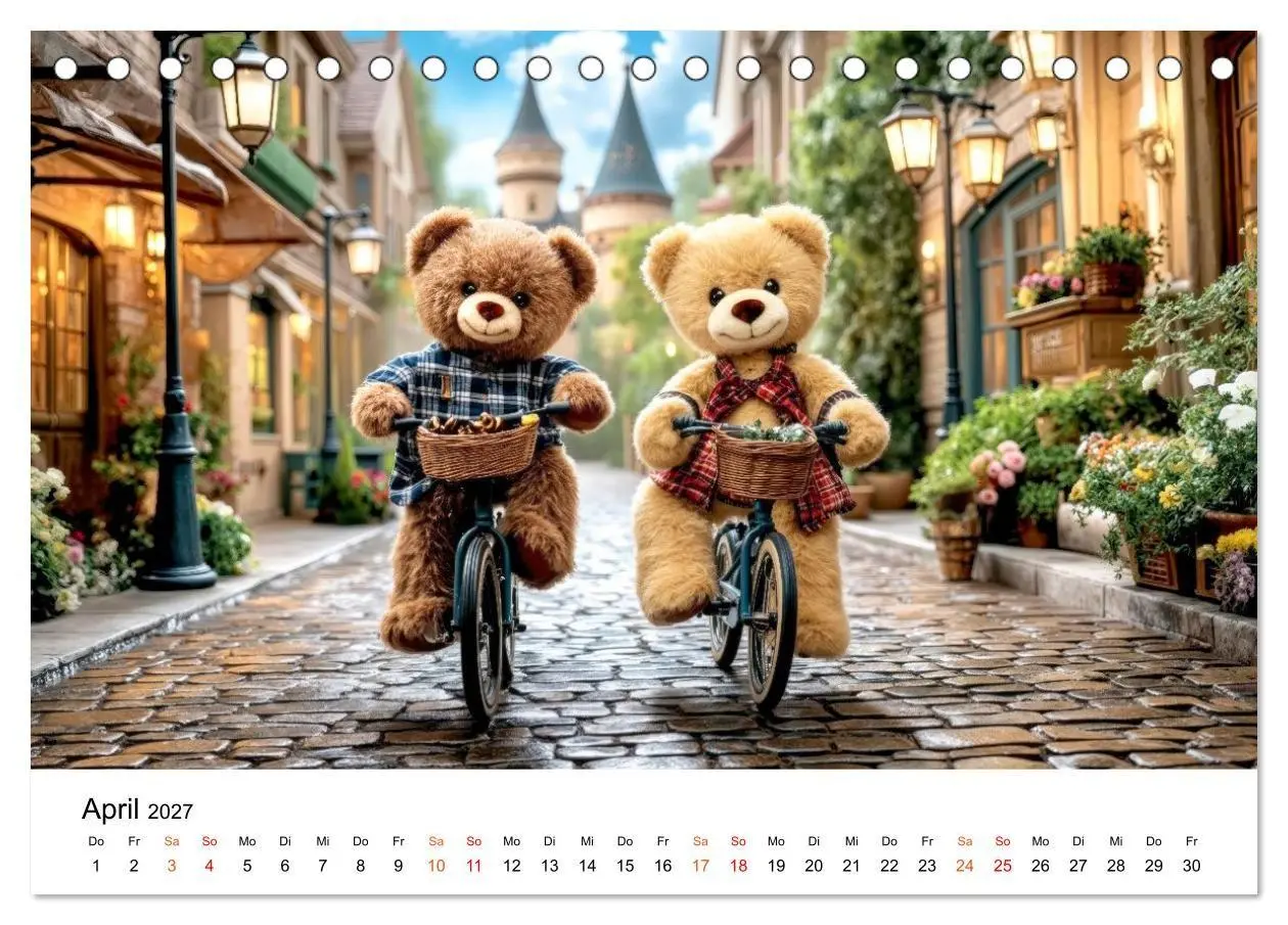 Bild: 9783516751253 | Teddybären - im Doppelpack durchs Jahr (Tischkalender 2027 DIN A5...