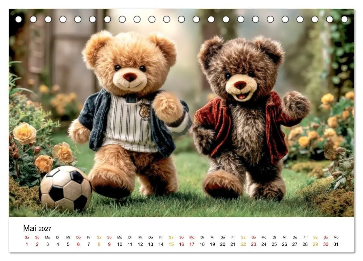 Bild: 9783516751253 | Teddybären - im Doppelpack durchs Jahr (Tischkalender 2027 DIN A5...