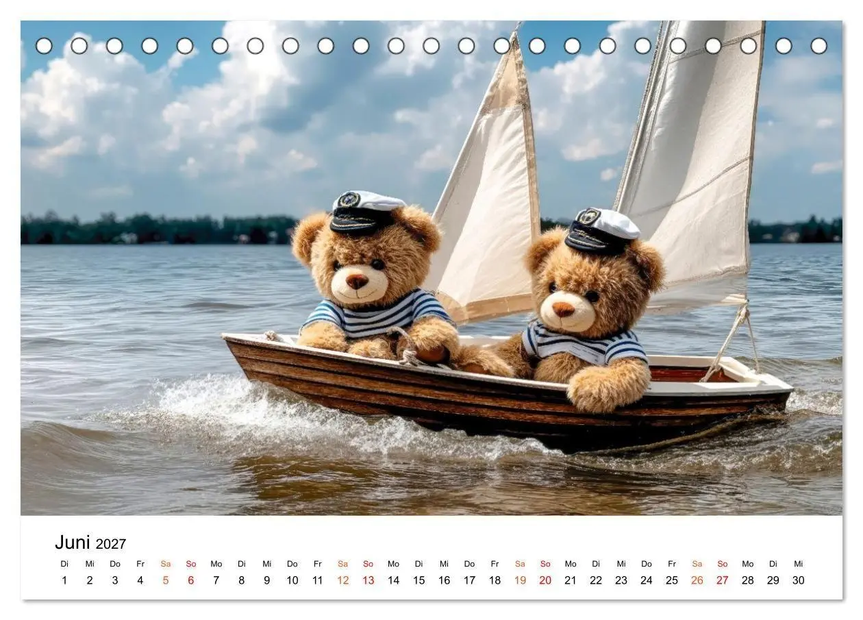 Bild: 9783516751253 | Teddybären - im Doppelpack durchs Jahr (Tischkalender 2027 DIN A5...