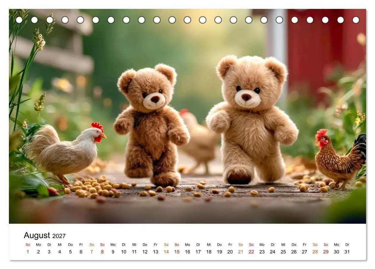 Bild: 9783516751253 | Teddybären - im Doppelpack durchs Jahr (Tischkalender 2027 DIN A5...