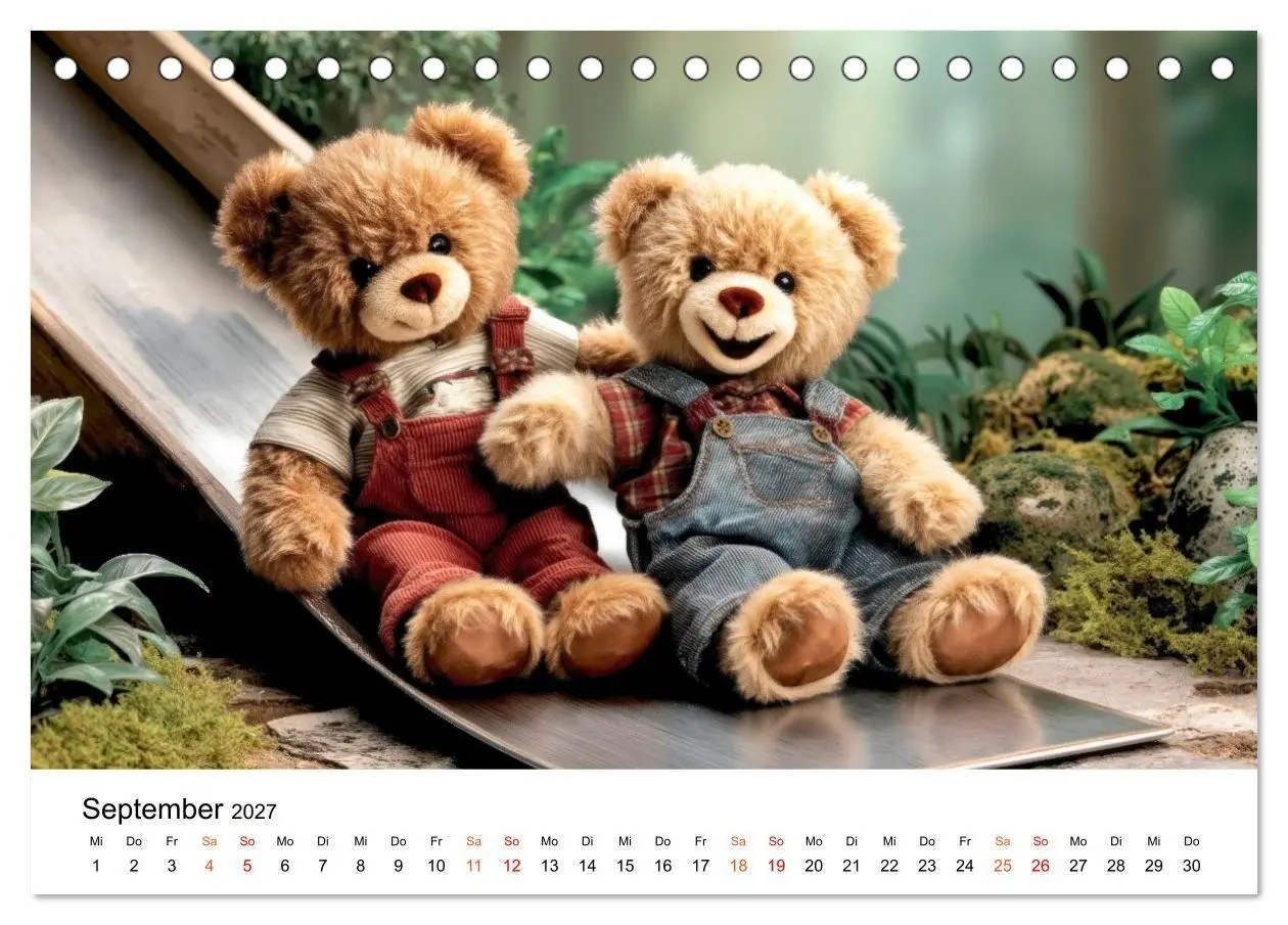 Bild: 9783516751253 | Teddybären - im Doppelpack durchs Jahr (Tischkalender 2027 DIN A5...