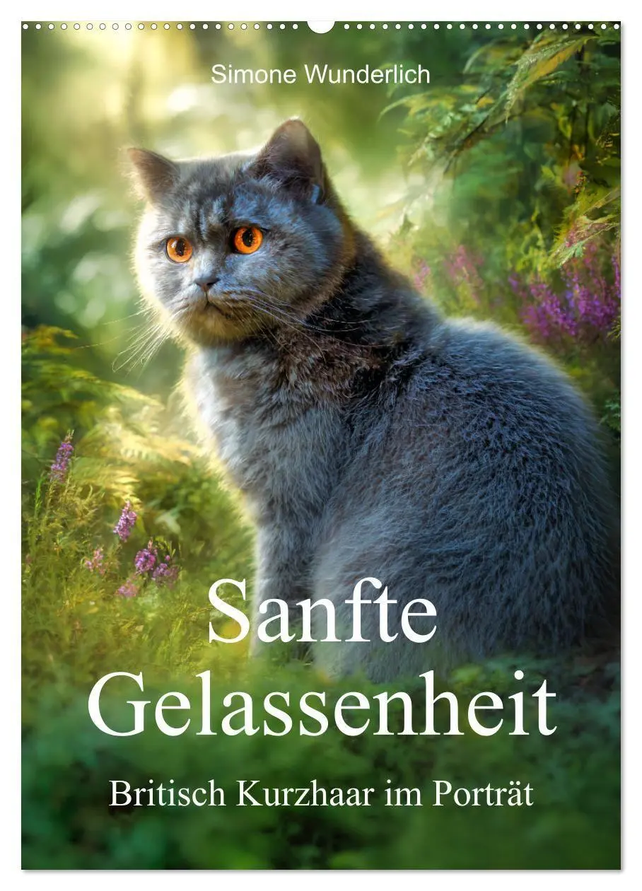 Cover: 9783569081253 | Sanfte Gelassenheit - Britisch Kurzhaar im Porträt (Wandkalender...