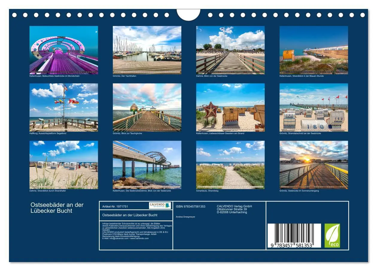 Bild: 9783457581353 | Ostseebäder an der Lübecker Bucht (Wandkalender 2026 DIN A4 quer),...