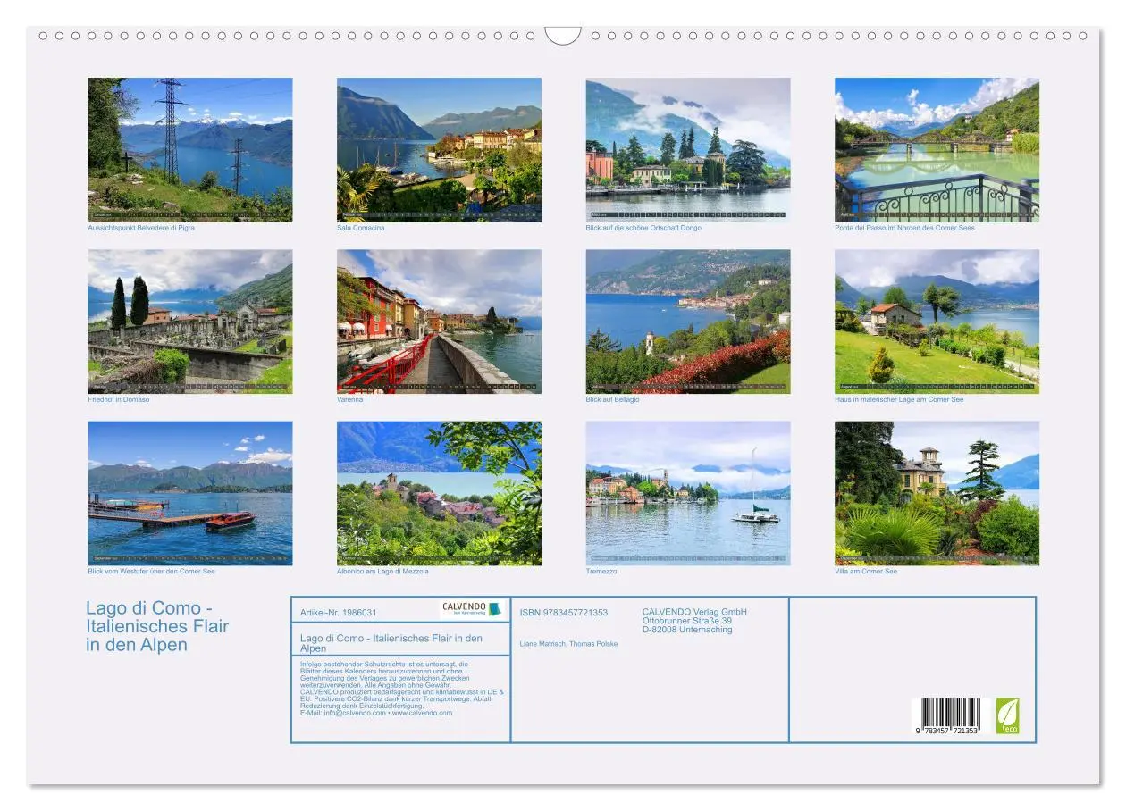 Bild: 9783457721353 | Lago di Como - Italienisches Flair in den Alpen (Wandkalender 2026...