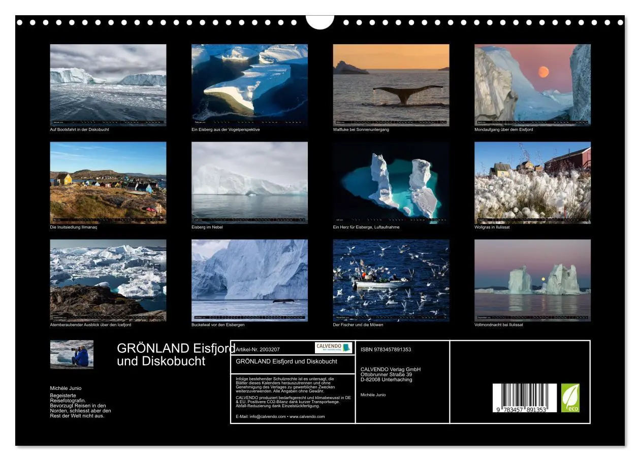 Bild: 9783457891353 | GRÖNLAND Eisfjord und Diskobucht (Wandkalender 2026 DIN A3 quer),...