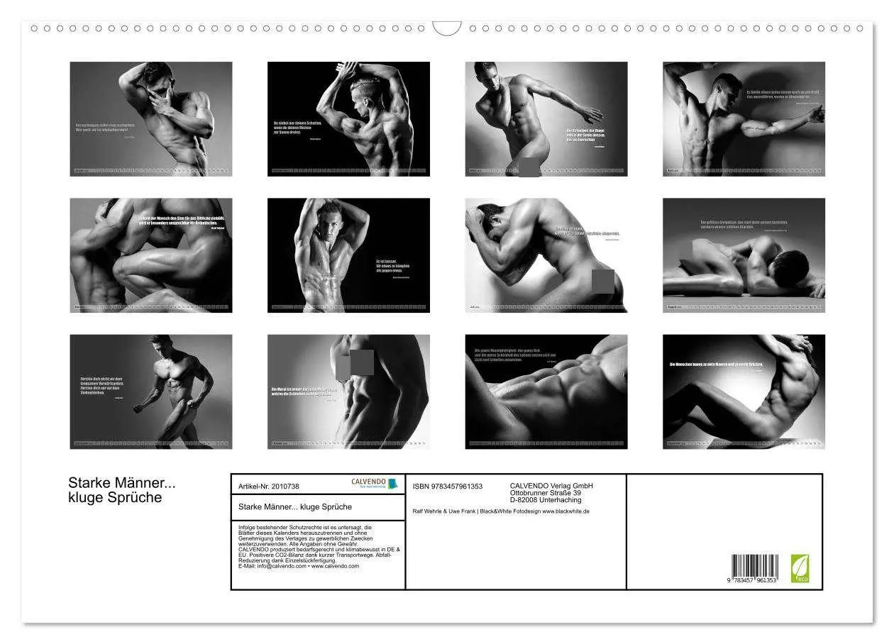 Bild: 9783457961353 | Starke Männer... kluge Sprüche (Wandkalender 2026 DIN A2 quer),...