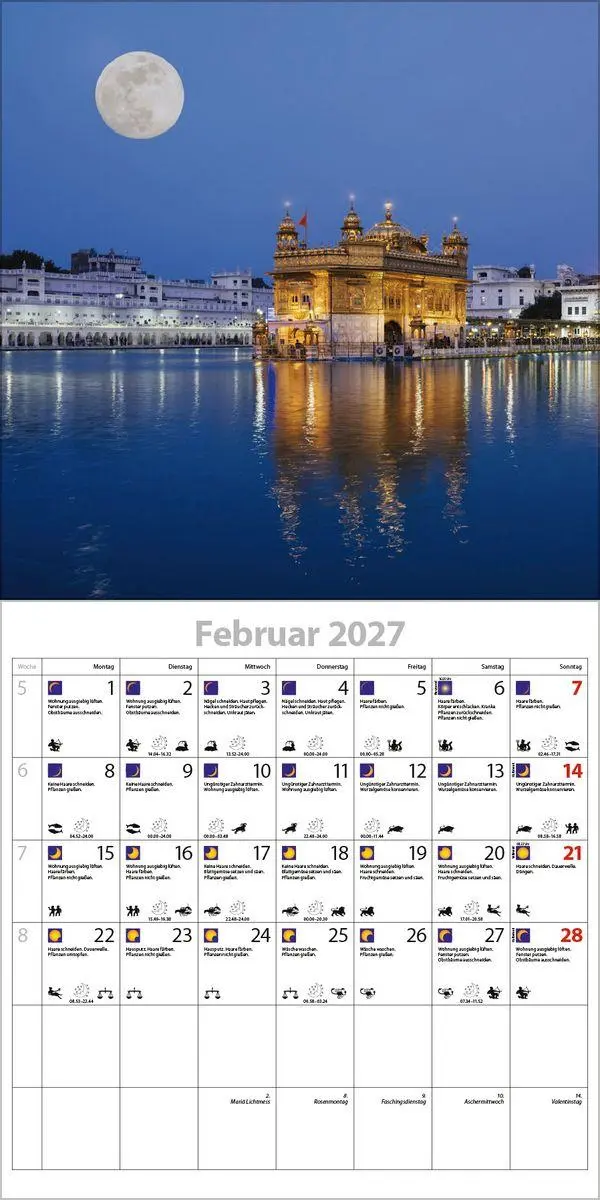 Bild: 9783819301353 | Der große Mondplaner 2027 | Verlag Korsch | Kalender | 13 S. | Deutsch
