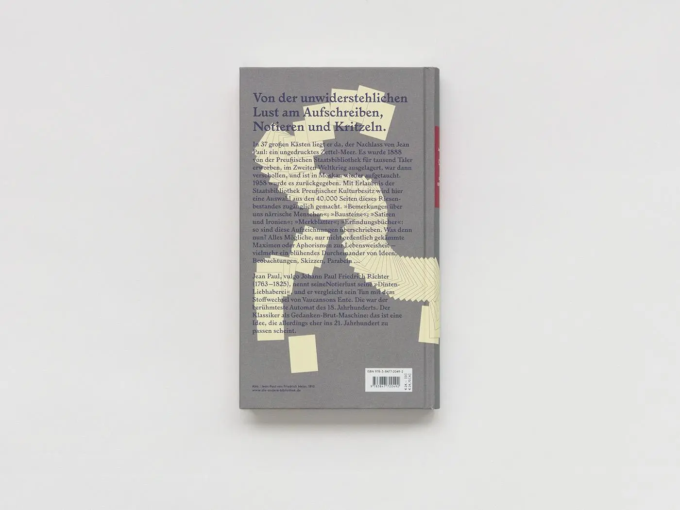 Bild: 9783847711353 | Ideen-Gewimmel | Jean Paul | Buch | Die Andere Bibliothek | 304 S.