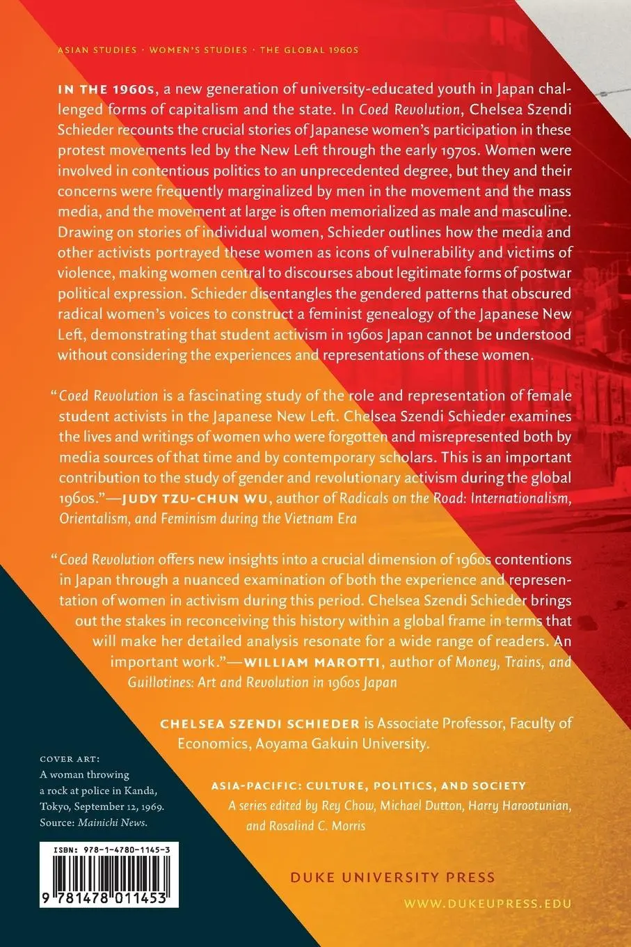Rückseite: 9781478011453 | Coed Revolution | The Female Student in the Japanese New Left | Buch