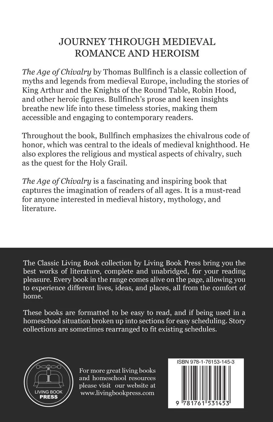 Rückseite: 9781761531453 | The Age of Chivalry | Thomas Bulfinch | Taschenbuch | Paperback | 2023