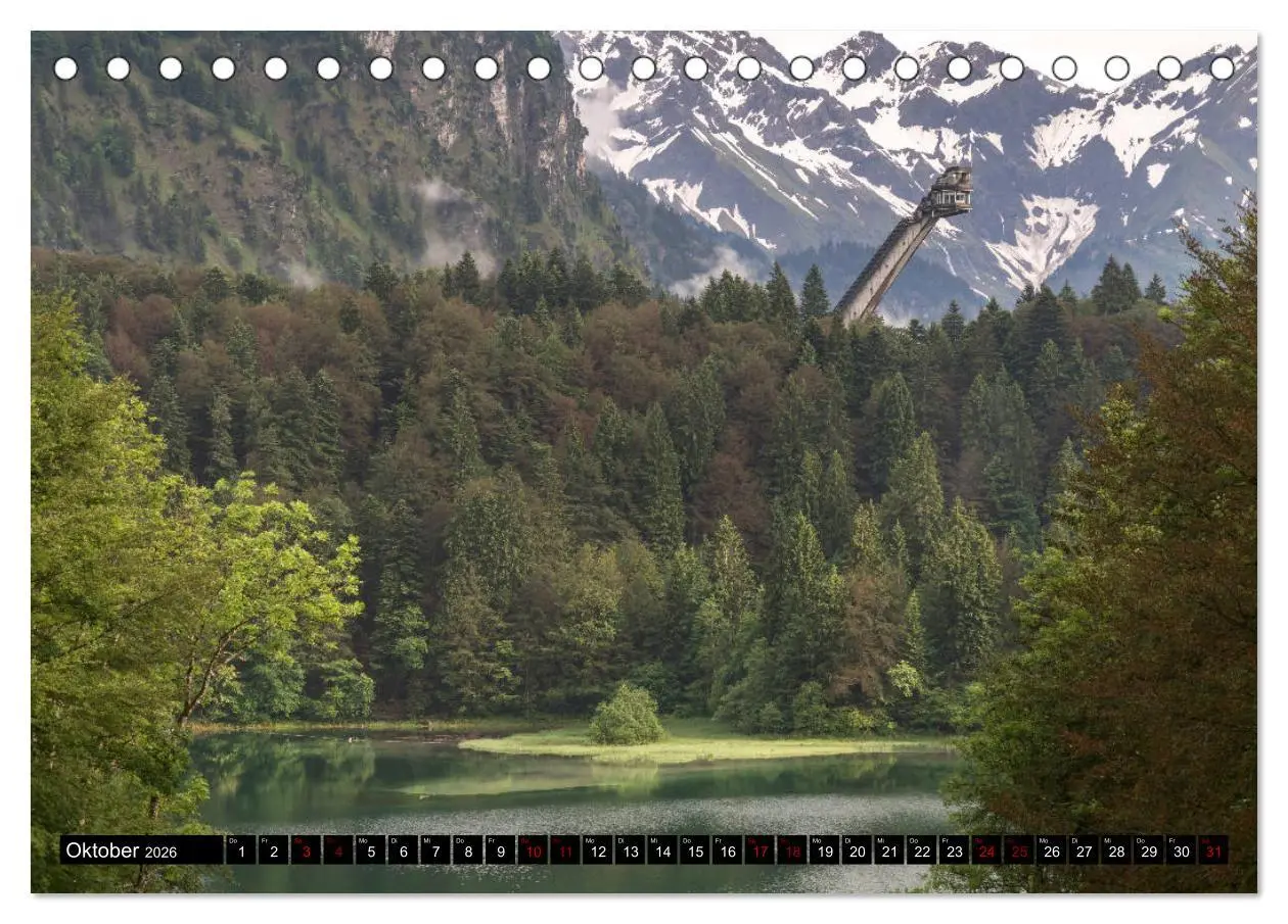 Bild: 9783457881453 | Oberstdorf und Umgebung (Tischkalender 2026 DIN A5 quer), CALVENDO...