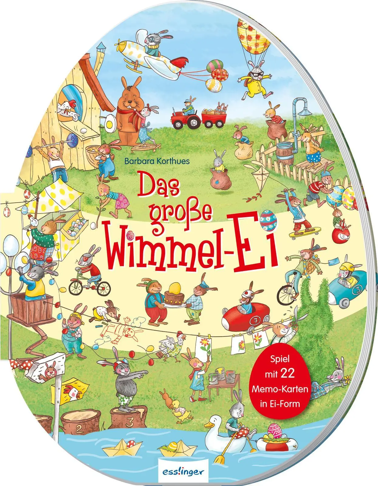 Cover: 9783480241453 | Das große Wimmel-Ei, mit Eier-Memospiel | Barbara Korthues | Buch