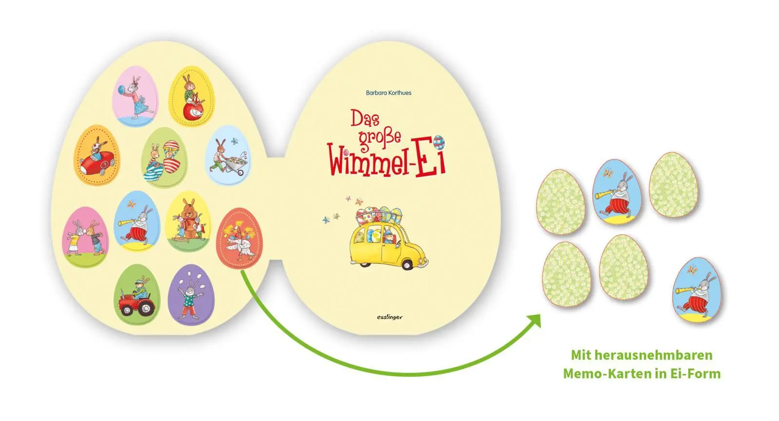 Bild: 9783480241453 | Das große Wimmel-Ei, mit Eier-Memospiel | Barbara Korthues | Buch