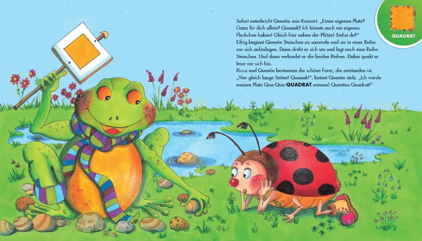 Bild: 9783707421453 | Qua, Qua, Quadrat!, ruft der Frosch | Ulrike Motschiunig | Buch | 2018