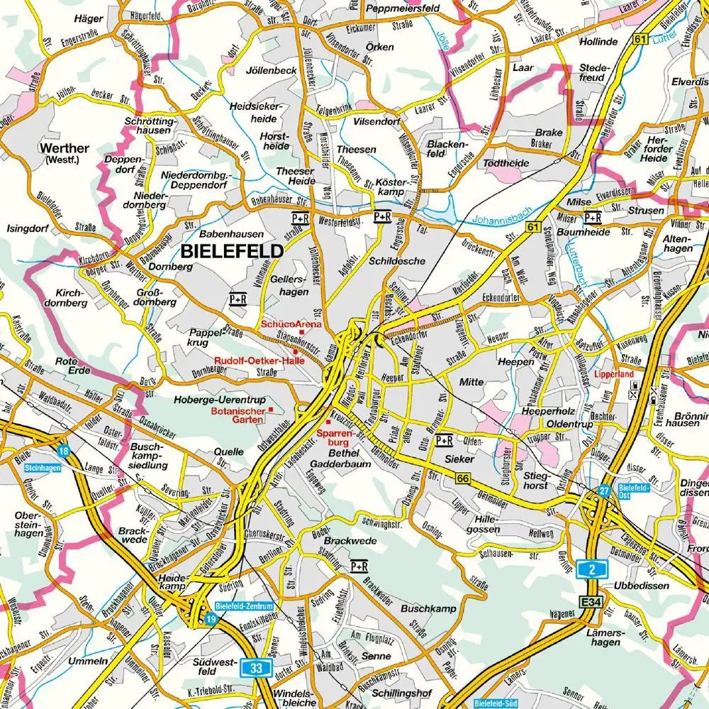 Bild: 9783827901453 | Falk Cityplan Bielefeld 1:20.000 | (Land-)Karte | Falk Citypläne