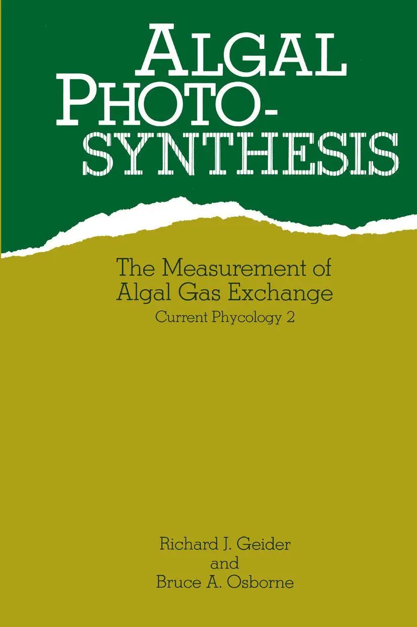 Cover: 9781475721553 | Algal Photosynthesis | Richard Geider | Taschenbuch | xv | Englisch