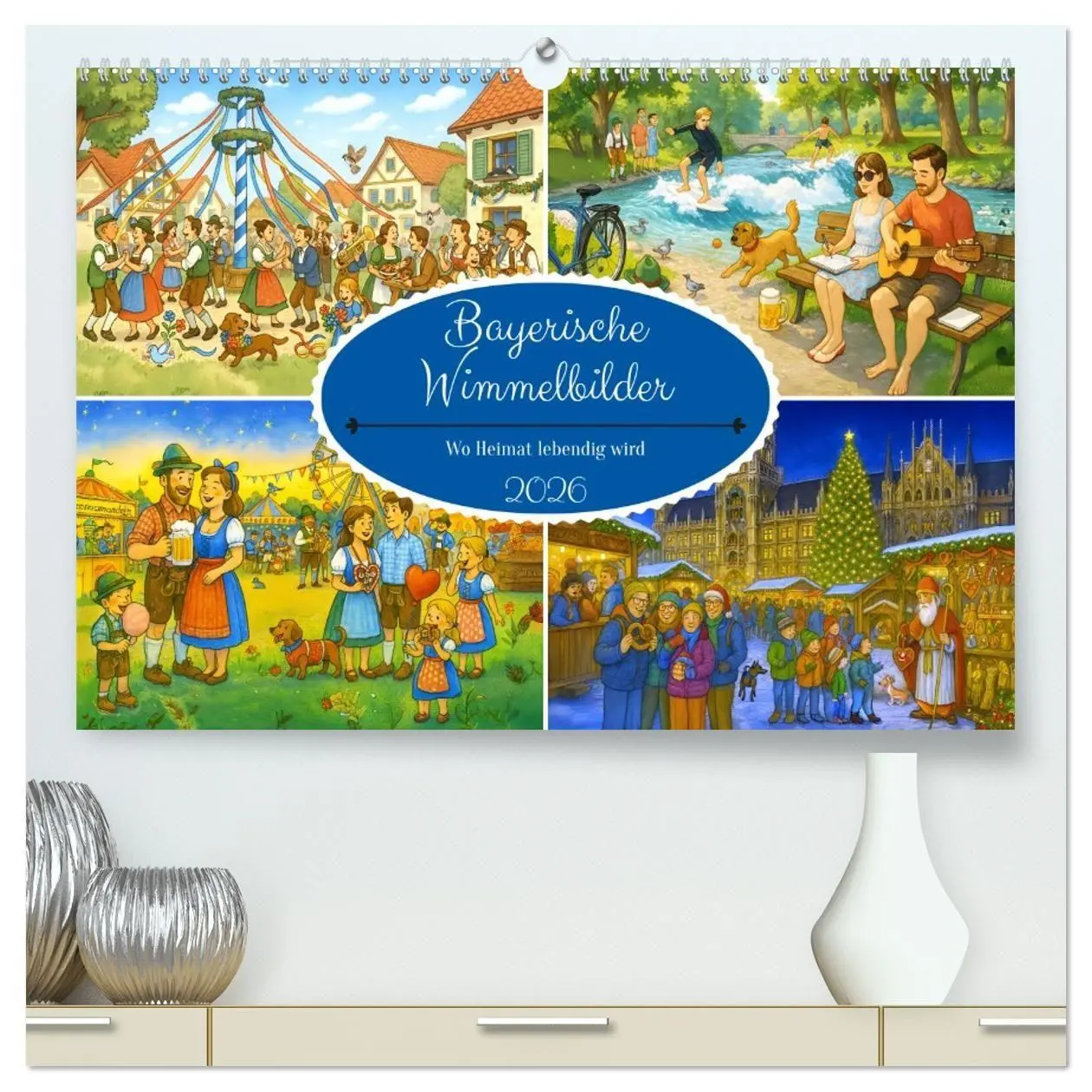 Cover: 9783516651553 | Bayrische Wimmelbilder - Wo Heimat lebendig wird (hochwertiger...