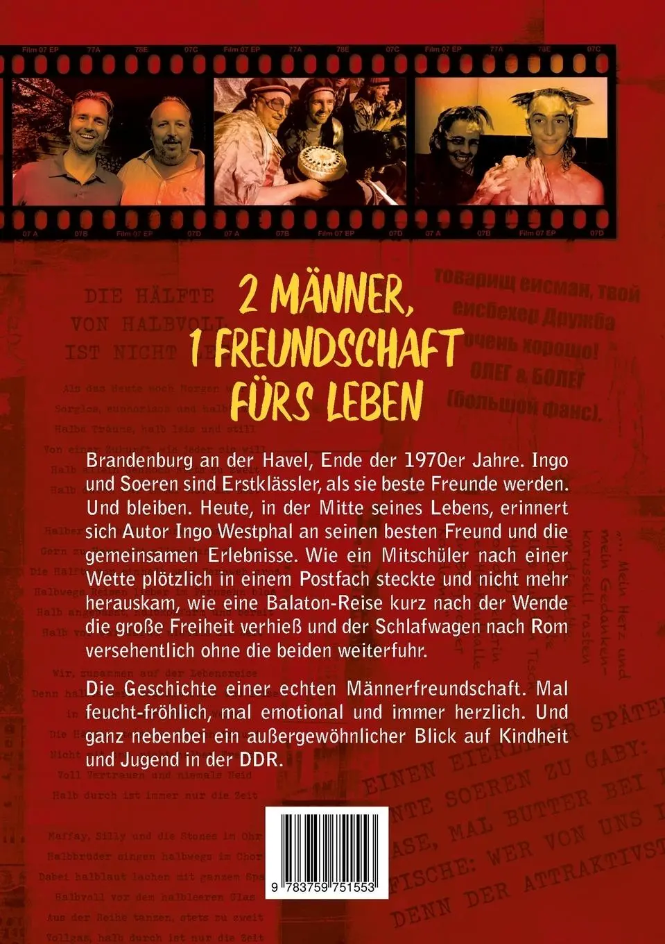 Rückseite: 9783759751553 | Halbdurch | Autobiografische Kurzgeschichten | Ingo Westphal | Buch