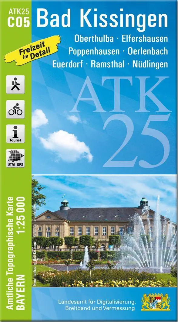 Cover: 9783987761553 | ATK25-C05 Bad Kissingen (Amtliche Topographische Karte 1:25000) | 2026