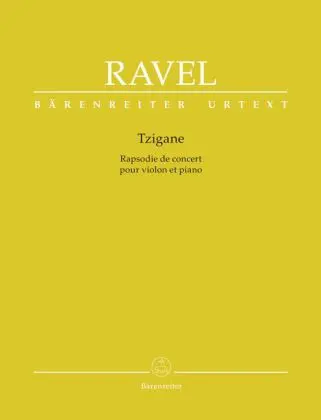 Cover: 9790006541553 | Tzigane, Konzertrhapsodie für Violine und Orchester, Klavierauszug